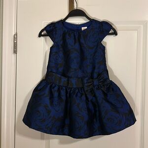 Gymboree Girls Blue and Black Party Dress size 2T